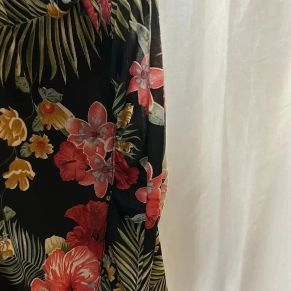 Vintage NWT  skirt ,faux wrap,ruffles,ruching, floral,romantic,hawaiien,gypsy - Picture 5 of 14
